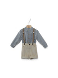 Completo camicia +bretelle +pantaloncino