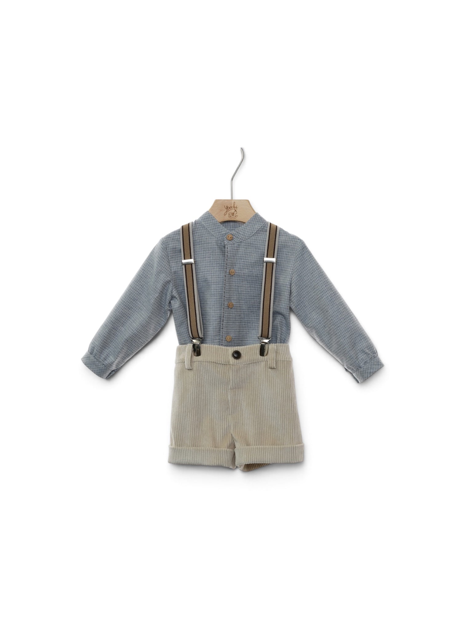 Completo camicia +bretelle +pantaloncino