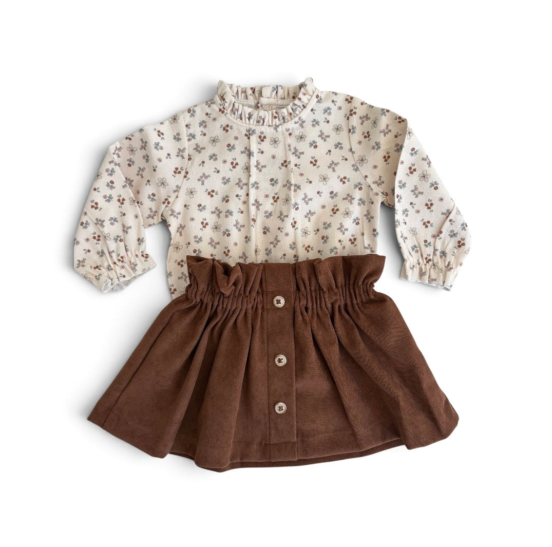Completo gonna +body camicia