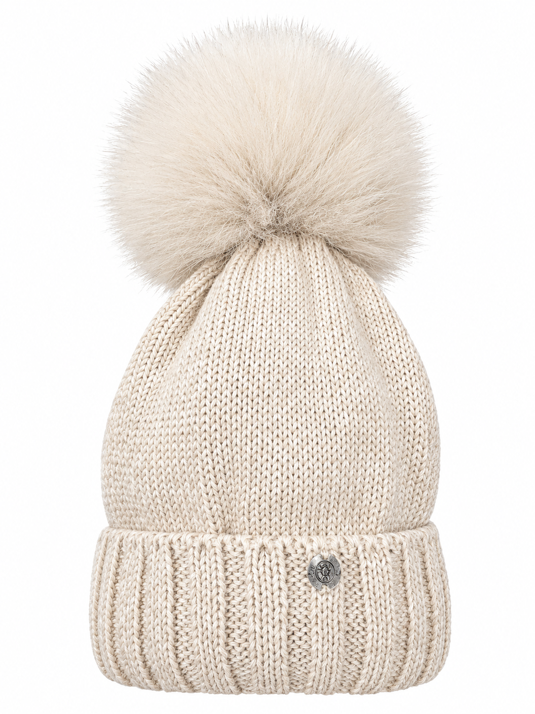 Cappello in lana con pom pon